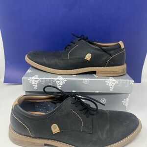 Rye by Hawker Rye Black w/ Brown contrast a Oxford Lace-up 9.5